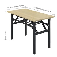 Prix de gros usine longue Table de conférence simple pliante Rectangle maison bureau extérieur bureau écriture Table de formation