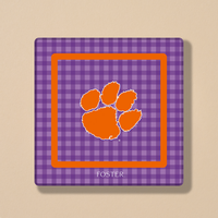 Tuiles de Mahjong Clemson en Acrylique Gravées à l'Amercaine, 160 Pièces, Double Couche, Violettes, Prêtes à l'Expédition Directe de l'Usine Source