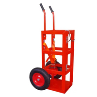 Plate-forme de chariot à bouteilles de gaz CF-GBT1 en métal personnalisable pour une bouteille de gaz acétylène de type 'G' oxygène de type 'G' Support OEM
