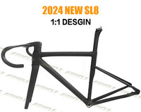 Promotion : Cadre de Vélo en Carbone 700c à Routage Interne Complet, Kit Cadre de Vélo de Route à Disque en Carbone OEM, Design Aéro, avec Cintre