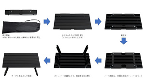 Bàn Di Động Bằng Nhôm Bàn Gấp Cắm Trại Nhỏ Bàn Gấp Cắm Trại Cho Ba Lô Dã Ngoại Ngoài Trời Câu Cá Bãi Biển Bbq - Product Image 6