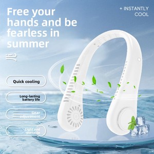 Ventilatore da Collo USB Portatile Mini Senza Pale, Alta Potenza del Vento, Batteria al Litio Integrata, 5 Velocità, per Sport all'Aperto - Product Image 4