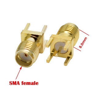 -KE Pin Female Antenna Signal RF Socket Four-pin Vertical -KHD Female Board Installation Brass ROHS - Product Image 2