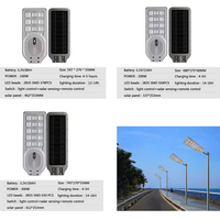 Lampu Jalan Tenaga Surya LED All-in-One 1000w Tahan Air untuk Luar Ruangan Lampu Jalan LED Tenaga Surya All-in-one