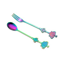 Cuillère à mélanger créative à dessert en acier inoxydable, cuillère à tasse, cuillère à café pour hôtel