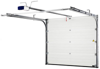 Porte de garage électrique moderne en alliage d'aluminium, étanche, pour la sécurité des villas, surface finie, installation facile, vente en gros