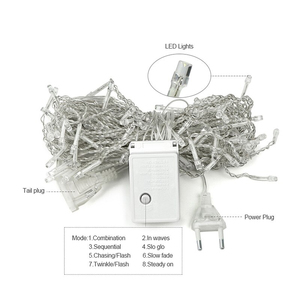 Guirnalda de Luces LED de Exterior de Alta Calidad IP65, 3M*0.5M, con Cable de Goma y Adhesivo, para Decoraciones Festivas de Navidad, Gran Venta - Product Image 4