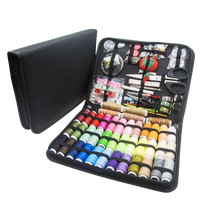 En stock, lot en gros de 206 pièces, grand kit de couture carré tendance, ensemble complet avec ciseaux, coffret cadeau Noël et Nouvel An