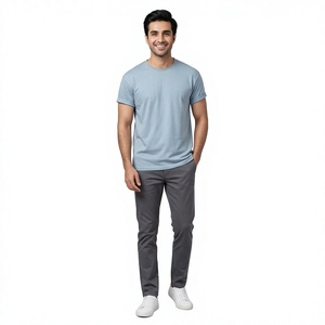 T-shirts en coton pour hommes à épaules tombantes, en vrac, pas chers, coupe ample, confortables et idéaux pour les looks décontractés modernes - Product Image 1