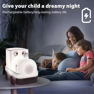 Nuevo Taxi, coche, <span class=keywords><strong>tren</strong></span>, luz nocturna, sincronización, lámpara de silicona recargable, Sensor táctil, luces para dormir, productos para bebés y niños, dormitorio - Product Image 2