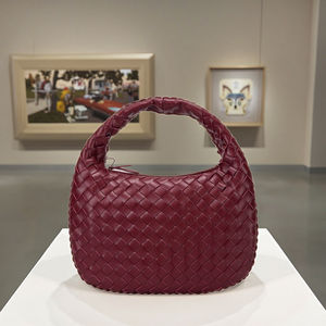 3142 Готовая дизайнерская женская сумка-хобо, плетеная из кожи, с плетеным узором, новая женская сумка-тоут из искусственной кожи - Product Image 1
