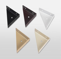 Support d'angle triangulaire en fer thermolaqué multicolore en gros, équerre d'angle en L à 90 degrés pour meubles et étagères