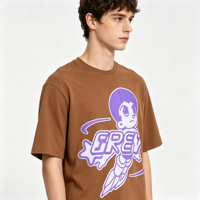 T-shirt de haute qualité 100% coton OEM, votre marque, impression 3D en relief, logo personnalisé, unisexe, manches courtes, t-shirts pour hommes, grandes tailles