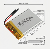 Baterai Lithium Polymer Isi Ulang Ukuran Khusus 3.7V 500mAh 482835 602045 602535 untuk Headset Bluetooth dan Smart Watch