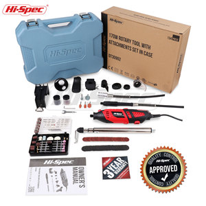 Hi-Spec 134-Piece 170W Electric Grinder Kit With Accessories For Jewelry Engraving And Wood Carving - Product Image 5