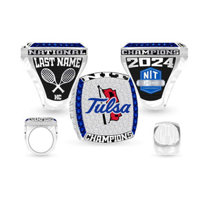 Anillos de campeonato para jóvenes chapados en oro de acero inoxidable personalizados Anillos de campeón MVP - Product Image 1