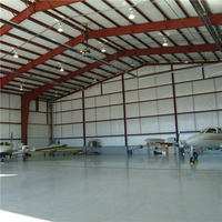 Bâtiment préfabriqué moderne en structure métallique pour grand hangar d'avions, entrepôt et hangar de stockage