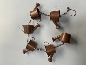 Cadena de Lluvia Decorativa para Drenaje, Cadena Metálica Decorativa para Exteriores, Campanas de Viento Grandes - Product Image 4