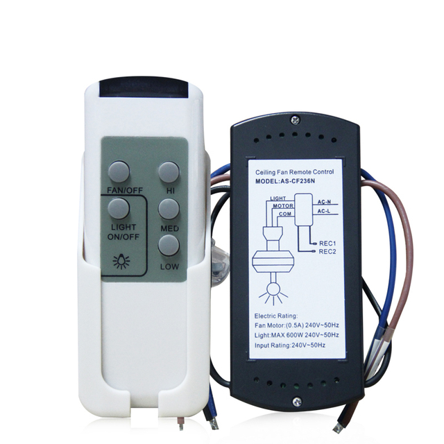 IR Remote Control Kit for Ceiling Fans Compatible with Most Brands