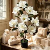 Centres de table de mariage en gros, arbre de magnolia artificiel, fleurs artificielles, arrangements floraux pour intérieur, extérieur, bureau, maison, hôtel, bar