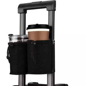 Wholesale Dual Cup Holders Handheld <b>Storage</b> Minimalist Design Compatible Wheeled Luggage Travel Suitcase <b>Drink</b> Carrier Organizer - Product Image 6
