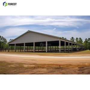 Aréna équine d'intérieur Écurie préfabriquée Place Hall Centre équestre Grange à chevaux et stalles Hangars d'équitation à vendre - Product Image 2