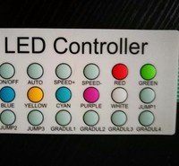 Clavier à membrane en métal/poly dôme de haute qualité, étanche IP67, avec adhésif 3M, personnalisé, avec câble flexible pour tableau de bord