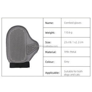 Gants de massage et de bain pour animaux de compagnie 2025 – Protection des ongles, toilettage et élimination des poils - Product Image 4