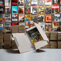 Enveloppe de cassette audio avec logo personnalisé Carton ondulé blanc robuste pour flûte électronique Gaufrage d'une feuille d'or 1 boîtier de cassette audio Verrouillage