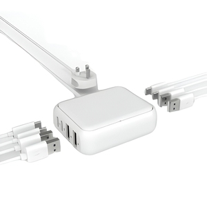 Station de charge USB 20W 8 ports USB-C PD, chargeur rapide avec matériau PC pour iPhone/iPad - Product Image 1