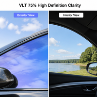 Film teinté céramique FYL haute performance 2mil effet caméléon pour vitres latérales et arrière, IRR65% UV99%, film solaire anti-éblouissement pour voiture