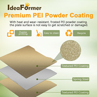 Plaque de construction en plastique Ideaformer PEI à double revêtement pour lit chauffant, 270*293mm (10.63x11.54in), 248g, pour imprimante 3D Creality K2