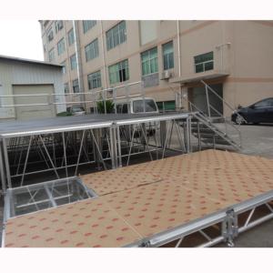 4x4ft retractable <b>stage</b> <b>platform</b> height adjustable portable trade show <b>stage</b> - Product Image 4