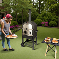 Grand four à pizza pour bois de chauffage extérieur Four à pizza commercial mobile au feu de bois