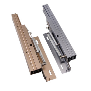 Rising Hidden Rail Aluminum Alloy Silent Push Pull Telescopic Guide Rail 390 540 Tracks <b>Drawer</b> <b>Slides</b> - Product Image 1