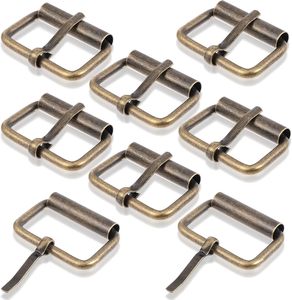 Hebillas de cinturón de pulgada para hombre, de latón, de metal, de un solo gancho, de rodillo, resistentes, de repuesto para cinturones de mujer - Product Image 1