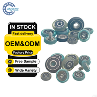 Roulement revêtu de PU arrondi durable OD 12-20MM Excellente résistance à l'usure Fonctionnement fluide Idéal pour les convoyeurs et les machines