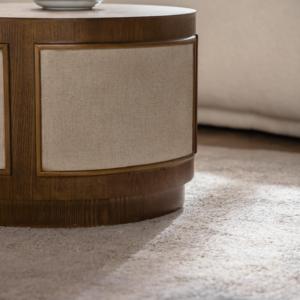 Luxe moderne woonkamer houten salontafel ronde massief houten salontafel sets voor hotel restaurant café - Product Image 6