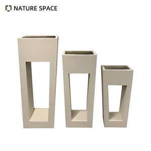 Vente <span class=keywords><strong>en</strong></span> gros de jardinières rectangulaires <span class=keywords><strong>en</strong></span> fibre de verre, finition mate givrée, grandes jardinières <span class=keywords><strong>en</strong></span> <span class=keywords><strong>béton</strong></span> pour l'extérieur - Product Image 3