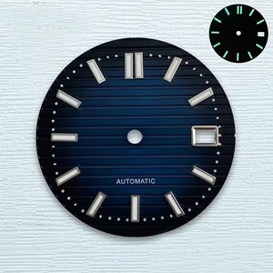 30.5mm <b>Modified</b> Dial Green Luminous <b>Plastic</b> for Nautilus Face for NH35/36 Watch Movement - Product Image 1