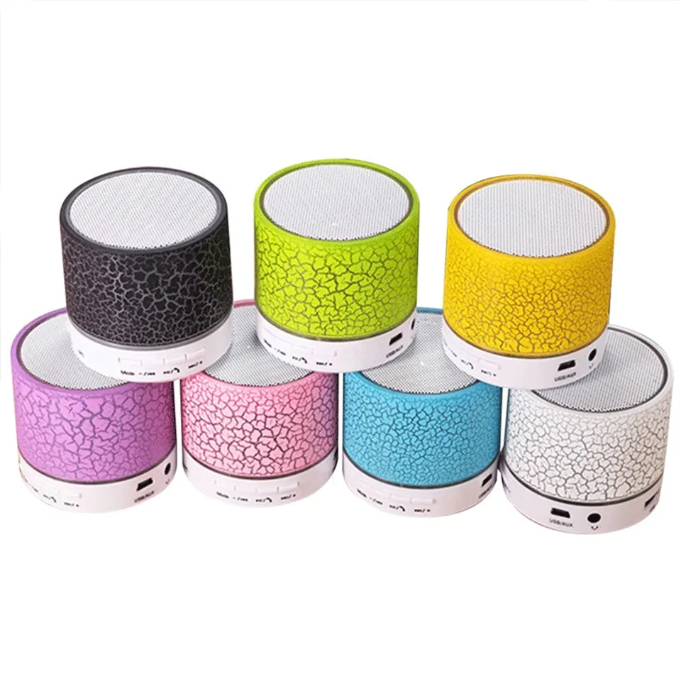 Portable Bluetooth Speaker Wireless Colorful Small Round Mini Loudspeaker Speaker