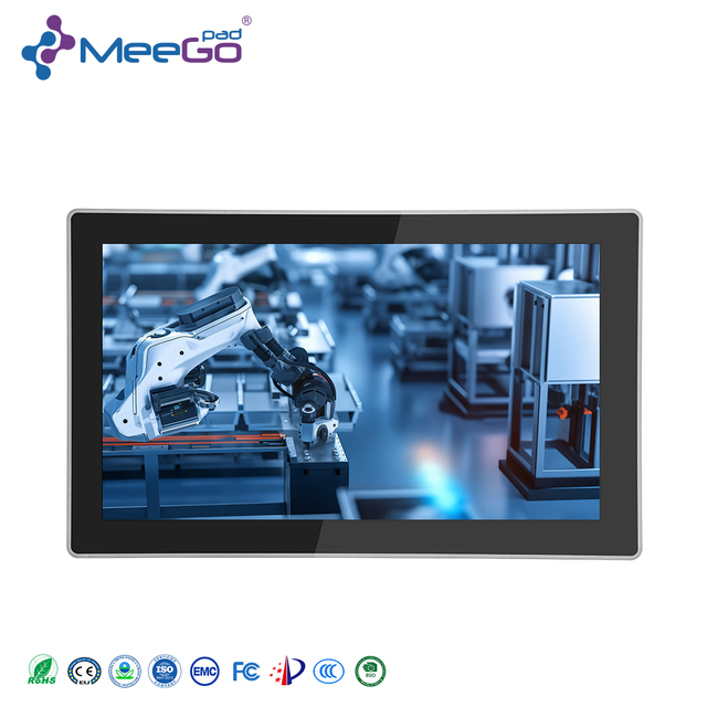 Meegopad 15.6inch IPS AIO Intel Celeron J4125 J6412 N100 N150 CPU VESA 6USB 2Lan 6COM Fanless Industrial HMI Touch Panel PC