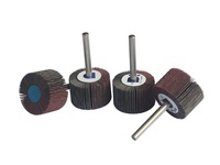 Disque abrasif monté personnalisable broche de ponçage vadrouille tissu papier brosse rabat roue poignée arbre bois roue outils pour polir