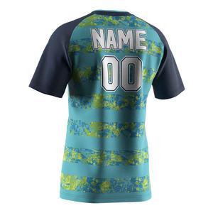 T-shirt de sport pour homme à col en V, personnalisable avec impression ODM, pour équipe de gym, maillot de rugby pour homme, design sur mesure, fabriqué en Chine - Product Image 4