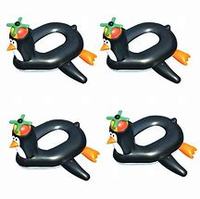 Bouée gonflable en PVC en forme de pingouin, pliable, pour enfants, jouet de natation portable et sûr pour les sports nautiques et la piscine