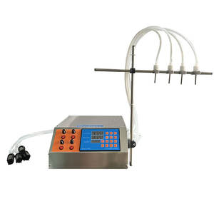 Machine de remplissage semi-automatique électrique 220 V à haute précision avec pompe à diaphragme à quatre têtes pour huile, sauce, vin, lait de soja (4, 5, 6 L) - Product Image 2