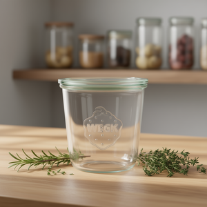 Pot à conserves Weck 0,5 L avec couvercle en verre inclus, récipient de stockage - Product Image 3