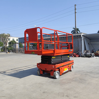 Plateforme de travail mobile électrique autopropulsée à ciseaux hydrauliques en acier, hauteur max. 5,8 m, capacité 2 personnes - Offre Spéciale