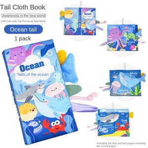 <span class=keywords><strong>Livre</strong></span> en tissu pour bébés avec motif d'animaux en dessin animé tridimensionnel, lavable, résistant aux déchirures, jouet éducatif pour les enfants <span class=keywords><strong>de</strong></span> 3 à 6 mois - Product Image 6
