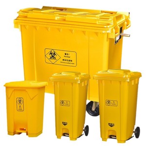 Contenedor de Residuos Médicos de 100L, HDPE, Rectangular, con Pedal, para Uso en Interiores - Product Image 2